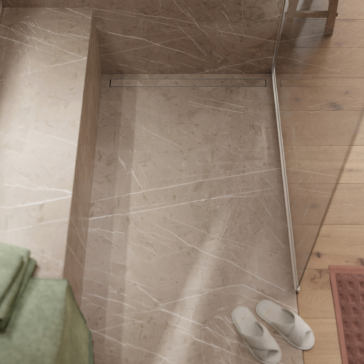 Wedi Fundo Top Riolito Neo Marble Grau-Beige